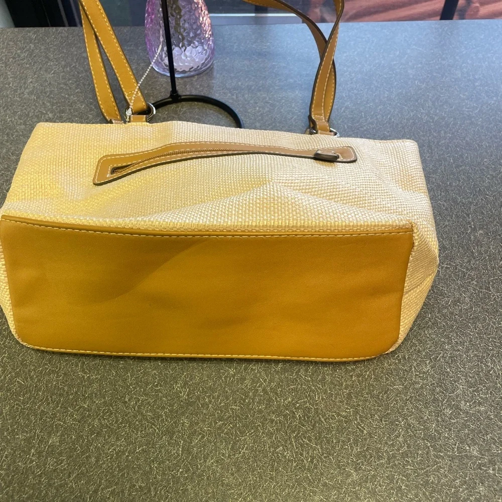 Rosetti Beige Bag with Colorful Floral Accents 13 x 8” - Picture 5 of 8